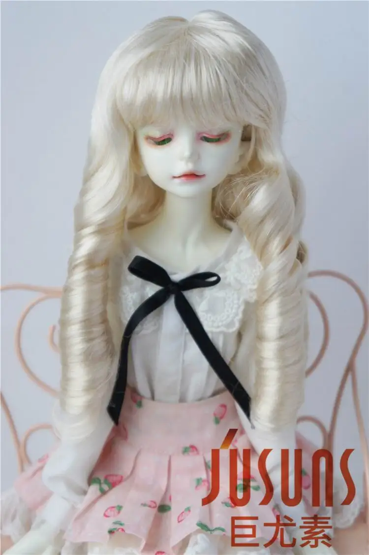 

JD153 1/4 YOSD, шарнирные парики для хот-догов, 7-8 дюймов, синтетические мохеровые кукольные парики