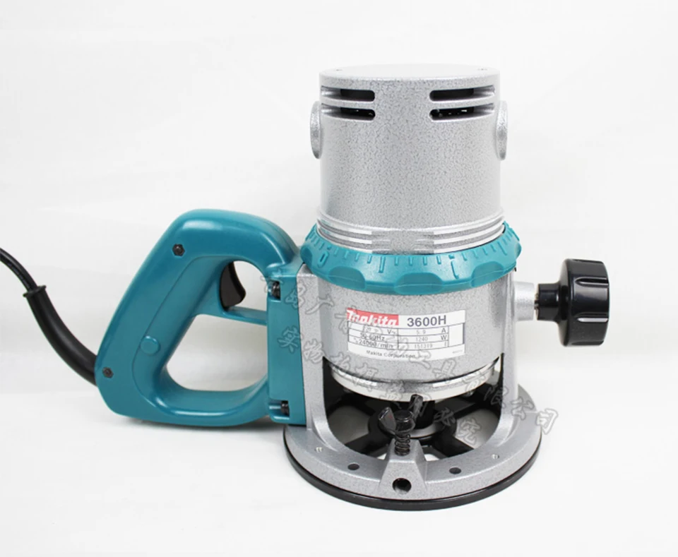 Япония Makita 3600H деревообрабатывающий гравировальный мебельный бакелитовый фрезерный станок обрезной станок 1240 Вт 24 000 р/м лезвие 12 мм