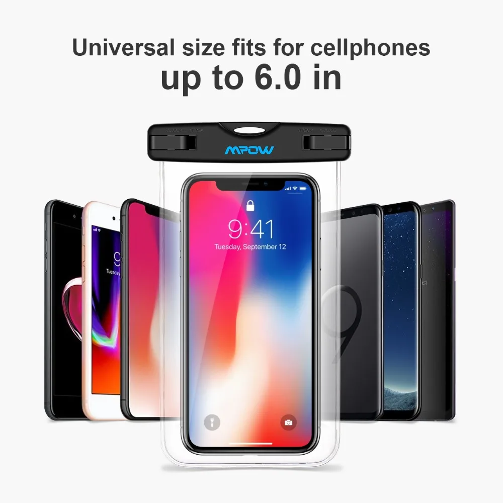 Водонепроницаемый чехол Mpow PA021 IPX8 для мобильного телефона универсальный iPhone Xs Xr 6S