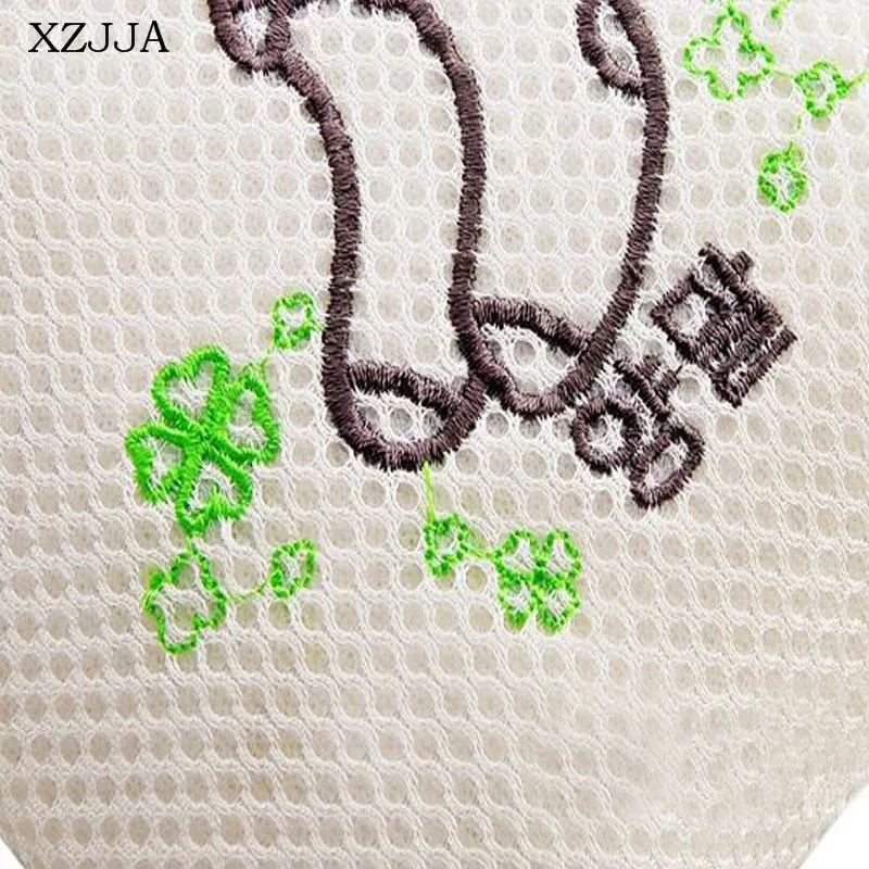 XZJJA модная вышивка искусственная стирка Защитная Сетчатая Сумка для путешествий