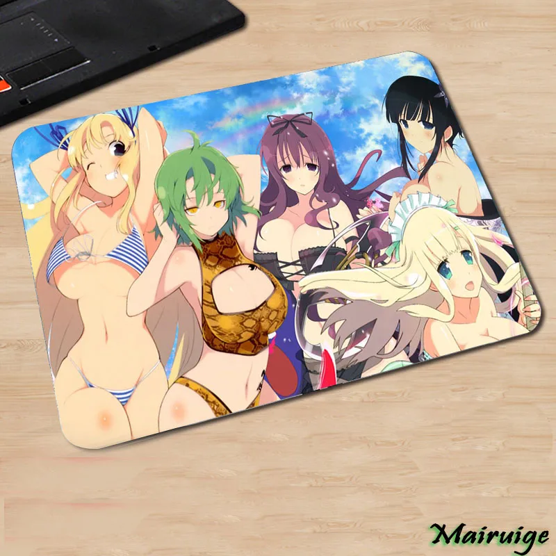 Игровой коврик для мыши Mairuige привлекательный Купальник девочек из аниме Senran Kagura