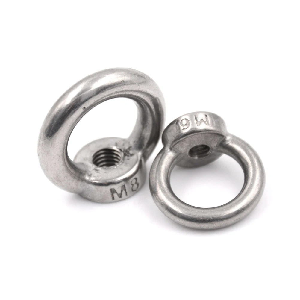 

1pcs M5/M6/M8/M10/M12 Eye Nut Stainless Steel Marine Lifting Eye nut Ring Nut Loop Hole for Cable Rope Lifting