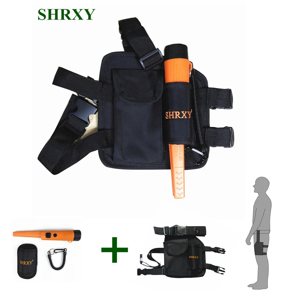 

SHRXY Metal Detector Set Pointer TRX Pro Pinpointing GP-pointer2 Waterproof Hand Held Metal Detector with Drop Leg Pouch Bag KIT