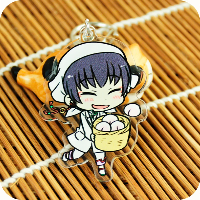 Hoozuki no Reitetsu брелок Аниме HOZUKI фигурки акриловое кольцо для ключей Косплей Сумка