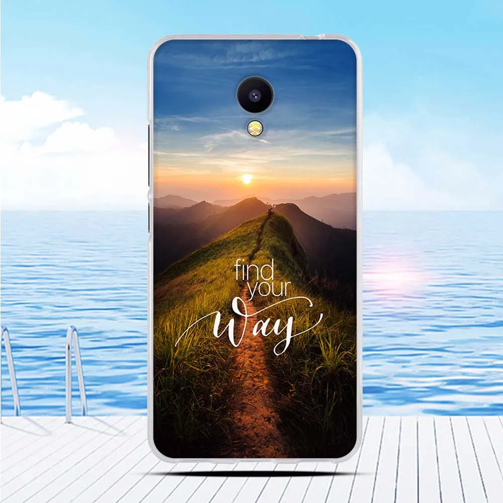 Мягкий чехол из ТПУ с рельефным 3d-рисунком для Meizu M5c Charm Blue A5 | Мобильные телефоны и