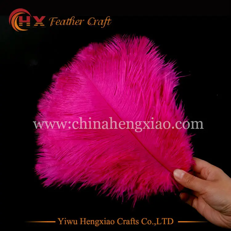 Жесткая Удочка 10 шт./лот натуральный ярко розовый страусиный пух 15 75 см/6 30 дюймов