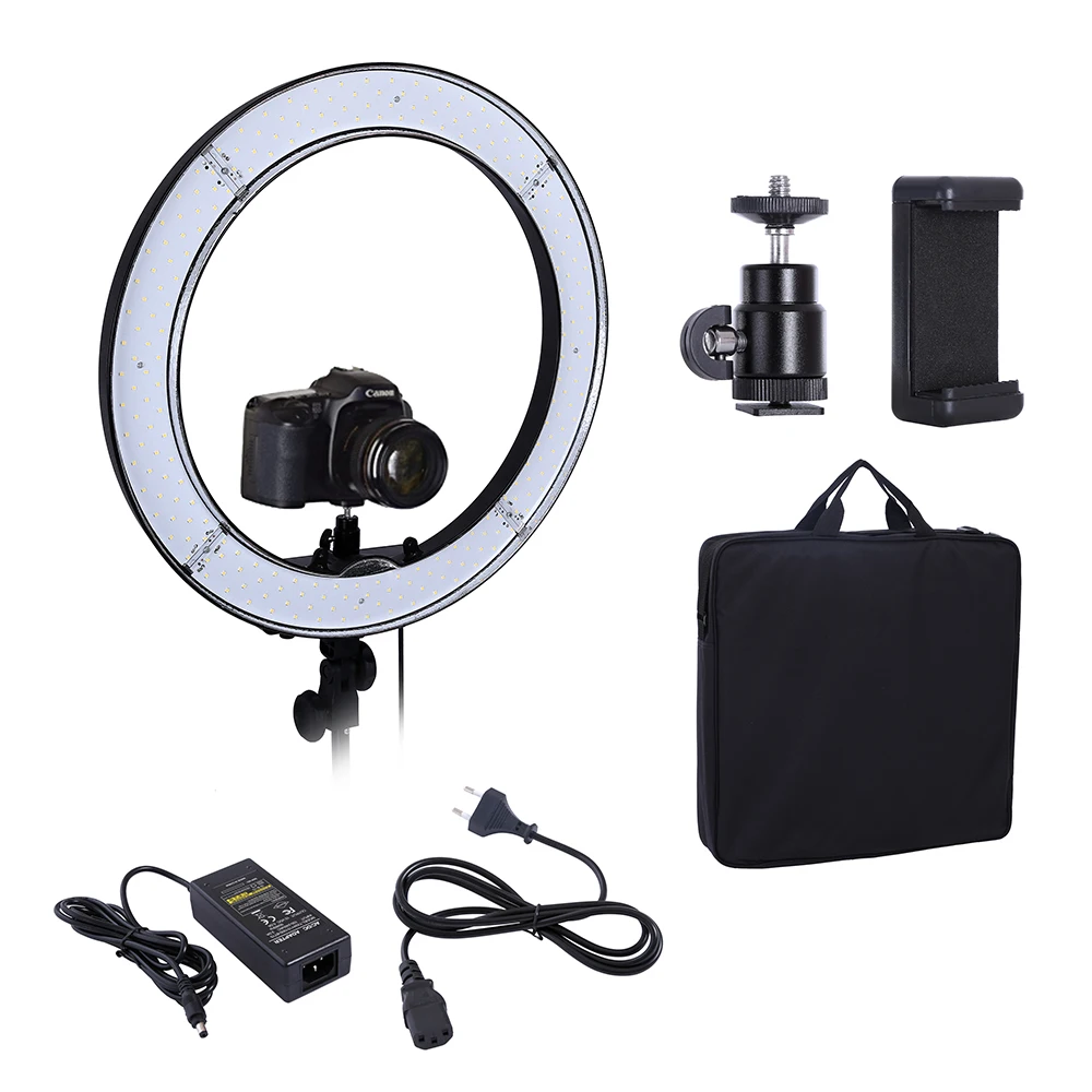 Camera Photo Studio Phone Video 55W 240PCS LED Ring Light 5500K Photography Dimmable Ring Lamp