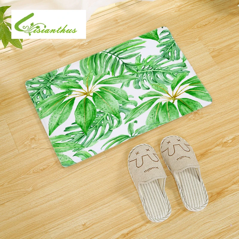 Тропические растения дизайнерский приветственный дверной коврик для ванной