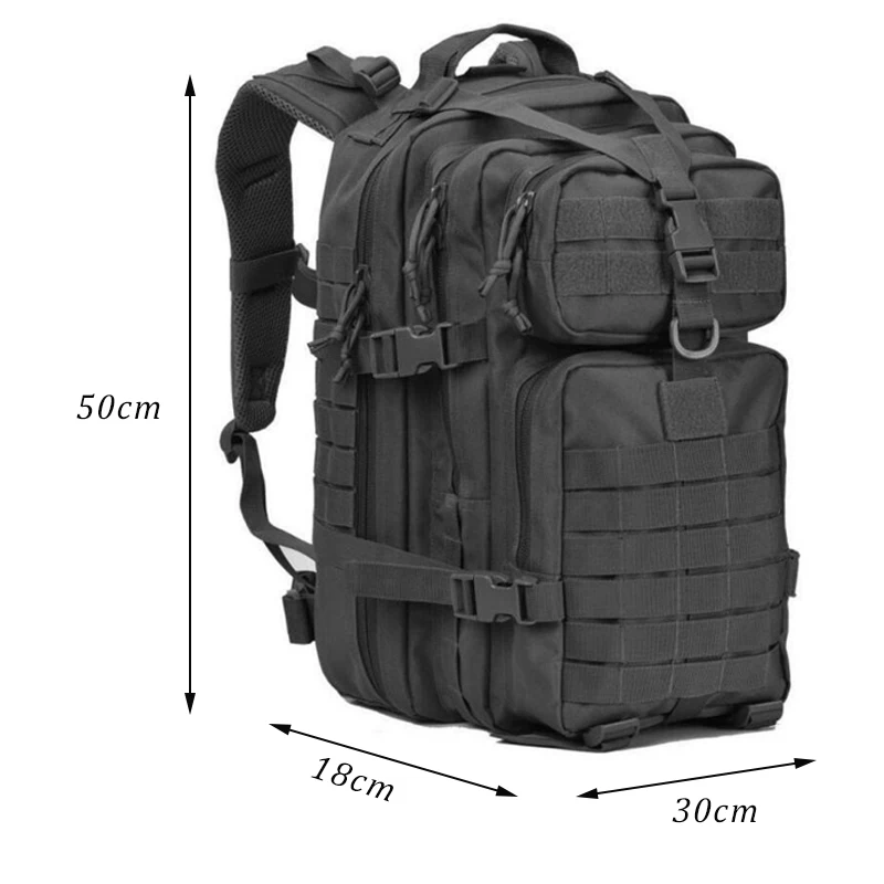 

Nylon Military Tactical Assault Pack Backpack Army Molle Waterproof Bag Small Rucksack for Outdoor Hiking Camping Hunting Bags