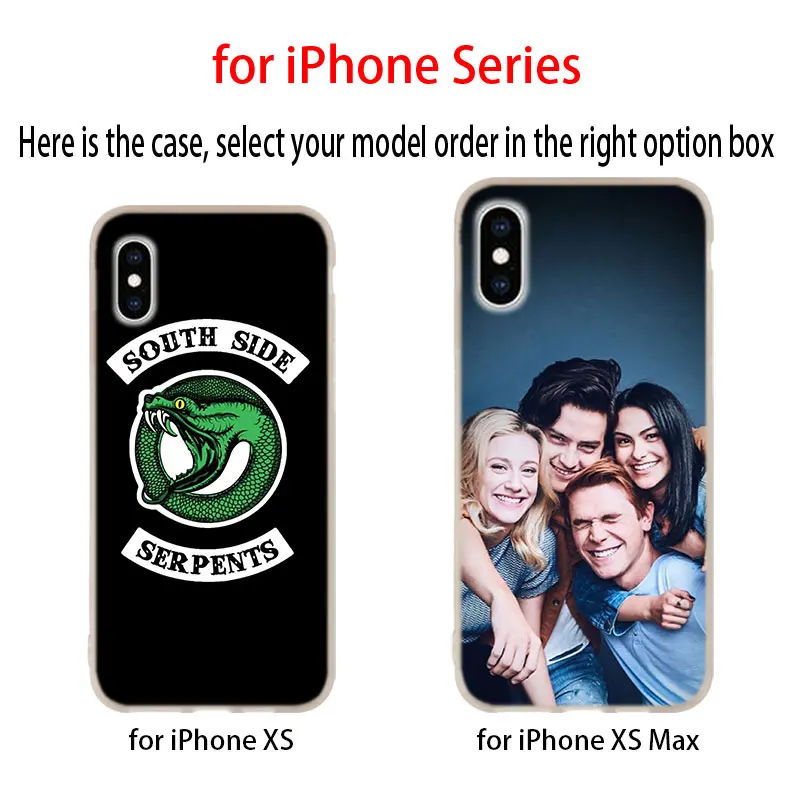 Силиконовый мягкий чехол для iPhone 11 12 Pro X XS Max XR iphone 8 7 6 Plus 5 5s SE ривердейл южная