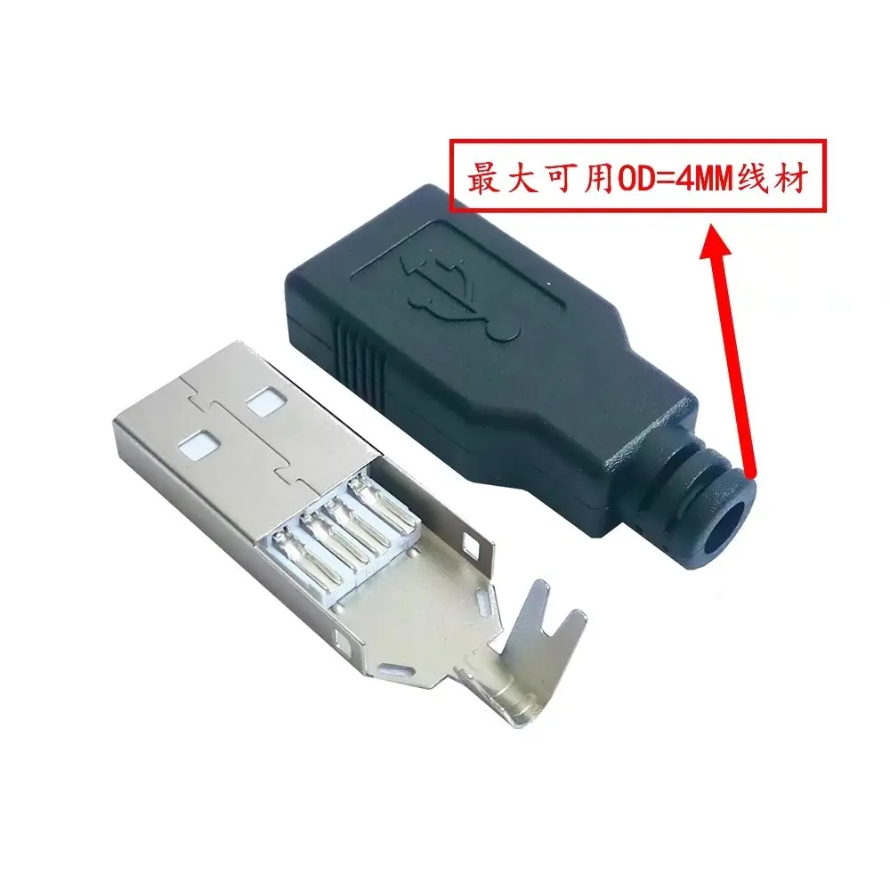 10 комплектов в партии сделай сам USB 2 0 тип A штекер монтажный адаптер разъем