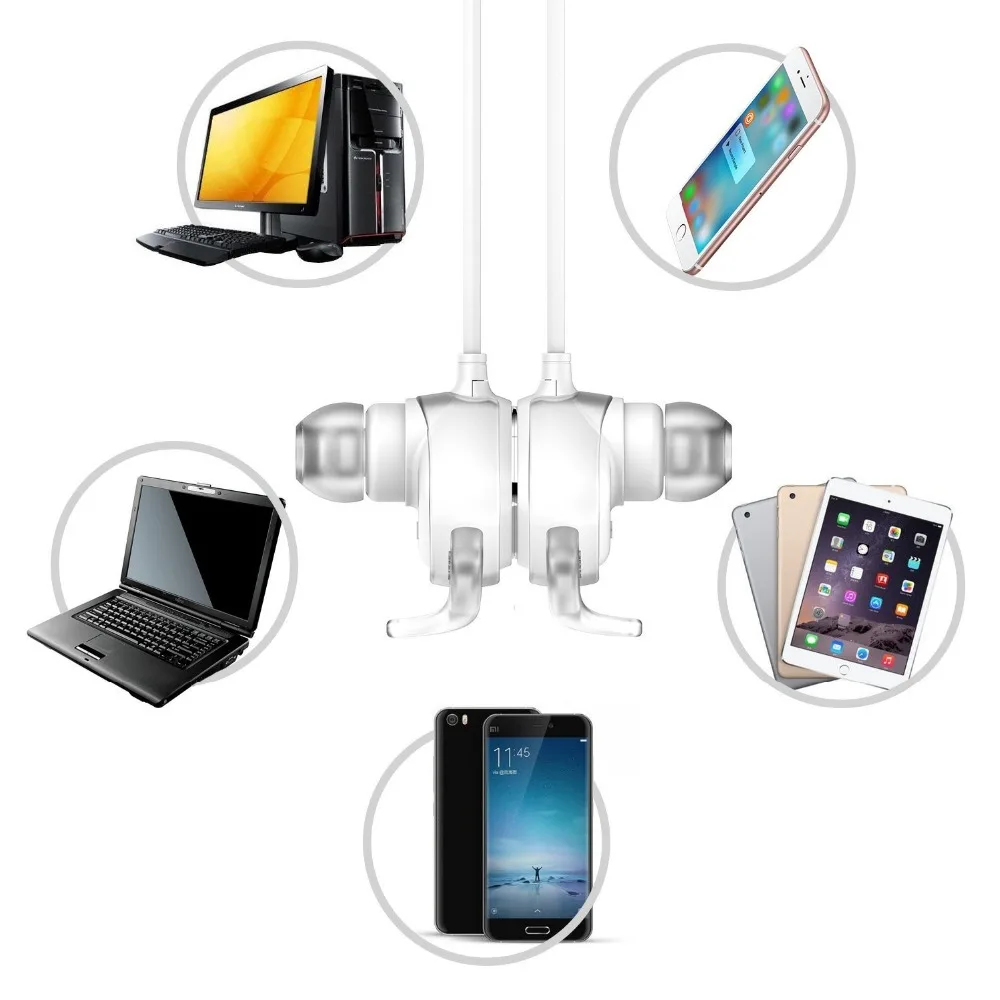 Qcy QY12 Auriculares bluetooth-гарнитура Беспроводной наушники с микрофоном магнит Функция