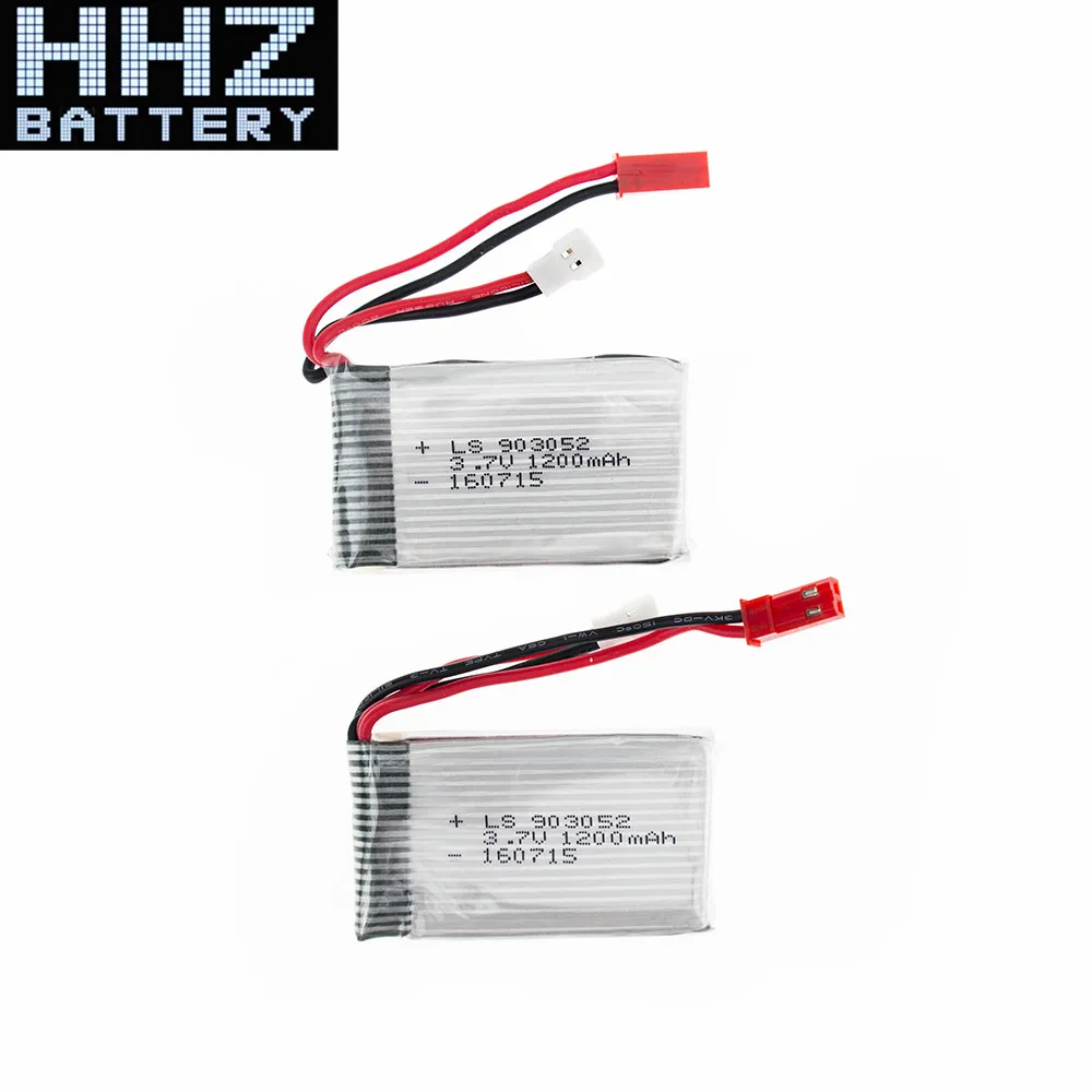 Литий полимерный аккумулятор для Syma X5SC X5SW M18 H5P 6 шт. 3 7 в 1200 мач 25C|lipo battery 3.7v|lipo