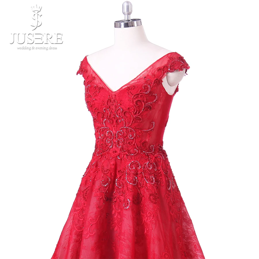 Fast Shipping Plus Size Tulle Applique Beaded Prom V-Neck Gown Vestidos De Festa Robe Soiree Abendkleider 2019 | Свадьбы и торжества