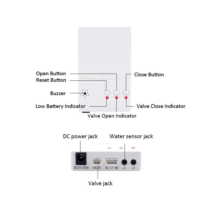 Water Detector Central Unit for Leakage Auto Shut Off Alarm System WLD-807 Powerd by Adaptor or Backup Battery | Безопасность и