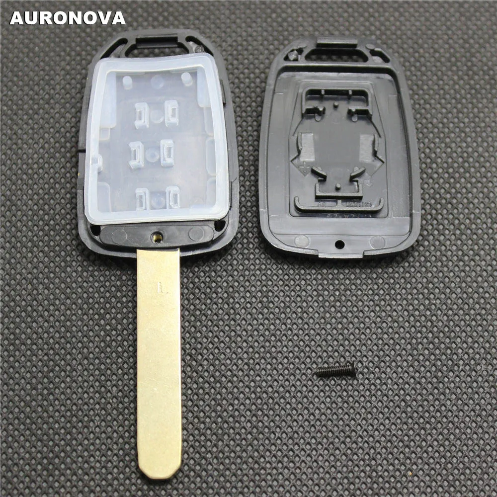

AURONOVA New Replace Original Key Shell for Honda Xrv Fit Jazz Crider City Greiz Vezel 2 Buttons Remote Car Key Case