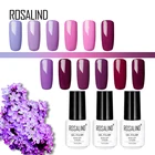 Гель-лак для ногтей ROSALIND 1S, 7 мл, фиолетовый, розовый цвет, УФ Гель-лак для наращивания ногтей
