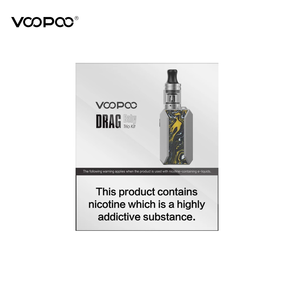 Набор Voopoo Drag Baby Trio Pod с аккумулятором 1500mAh PnP M2 C1 катушка электронная сигарета Vape VS