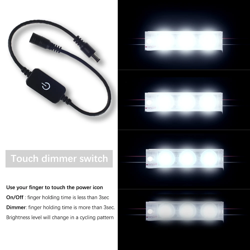 Светодиодный светильник зеркальный с регулируемой яркостью белый/теплый белый