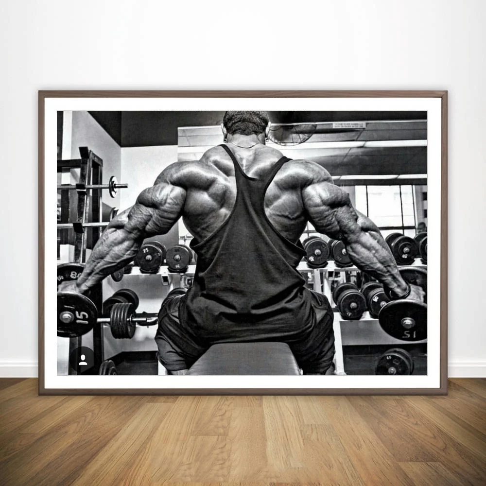 Мотивационная для бодибилдинга художественный шелковый постер Печать Фитнес