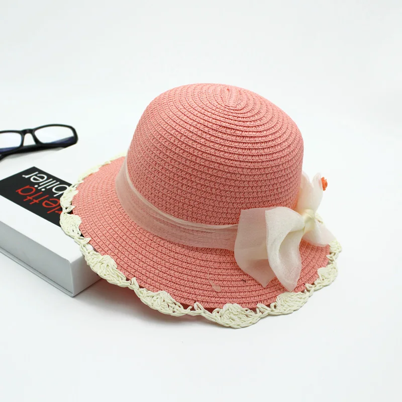 Летние шляпы для детей соломенная Защита от солнца защита УФ лучей (от 3 до 8 лет)