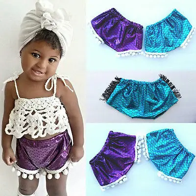 Милые детские шаровары шорты русалки для девочек штаны подгузник|girls shorts|kids shorts