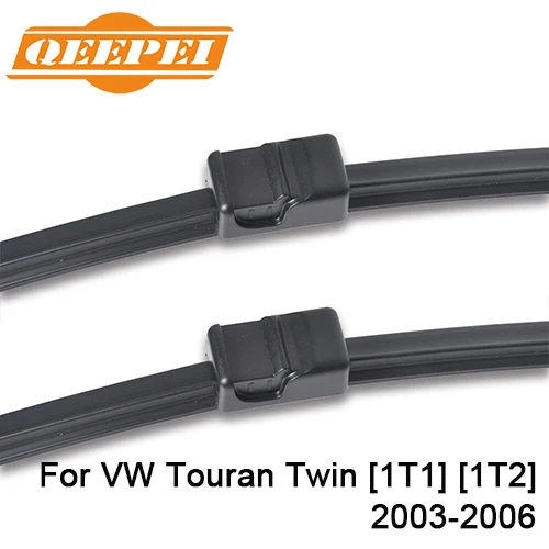 Twin 1T1 1T2 QEEPEI Замена стеклоочистителя для VW Touran 2003- силиконовые резиновые Дворники для лобового стекла авто аксессуары - Цвет: Twin 1T1 1T2
