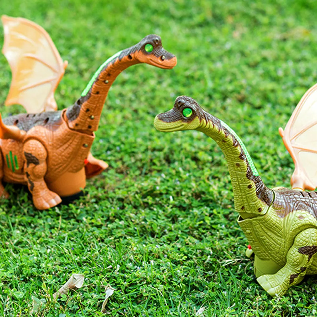 Фигурка динозавра Брахиозавра T Rex модель игрушки с подсветкой и индукцией