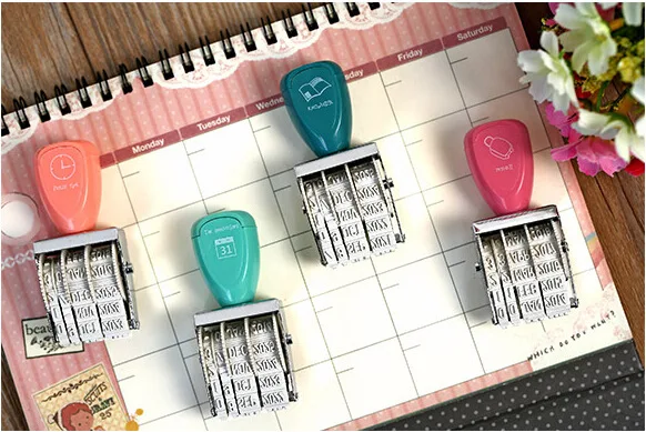 

Colorful Japan style Creative 12years date roller stamps