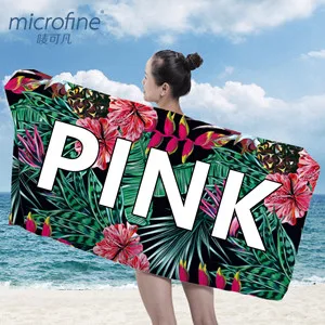 code2 Microfine розовое пляжное полотенце s микрофибра спортивное полотенце с принтом высокоабсорбирующее женское банное полотенце s для взрослых - Цвет: code2