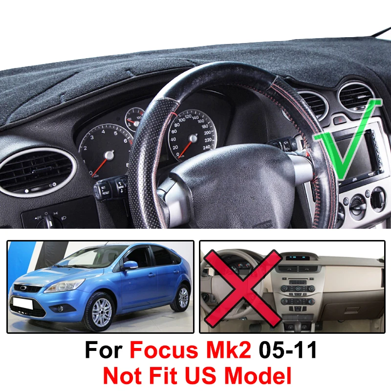 Чехол для приборной панели AX LHD коврик подходит Ford Focus 2 MK2 Солнцезащитный чехол 2005