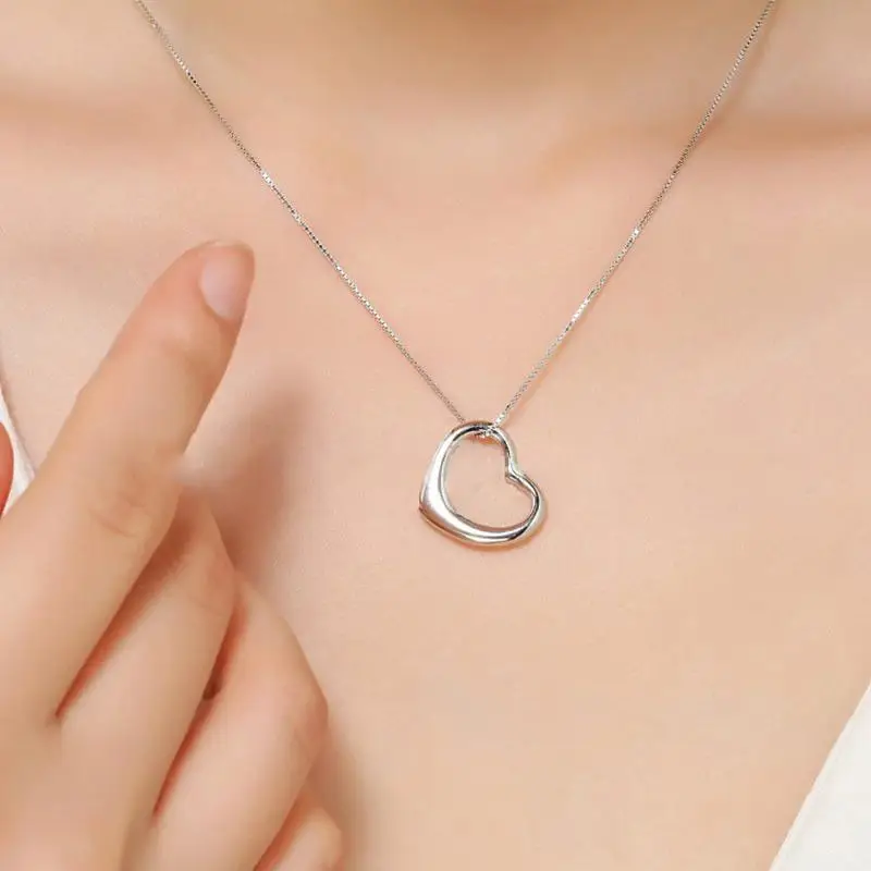 1 шт. цепь в форме сердца ожерелья подвески для женщин мода ювелирных изделий -