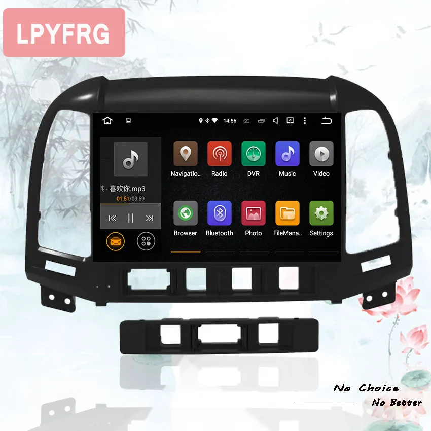 Автомагнитола 2 Гб ОЗУ android 10 0 автомобильный dvd плеер для hyundai santa fe 3 отверстия 4