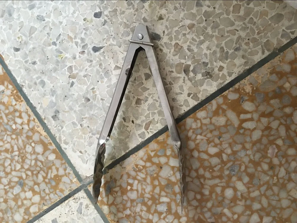 1 шт. щипцы для салата из нержавеющей стали|tongs kitchen|tong kitchen utensiltongs food |