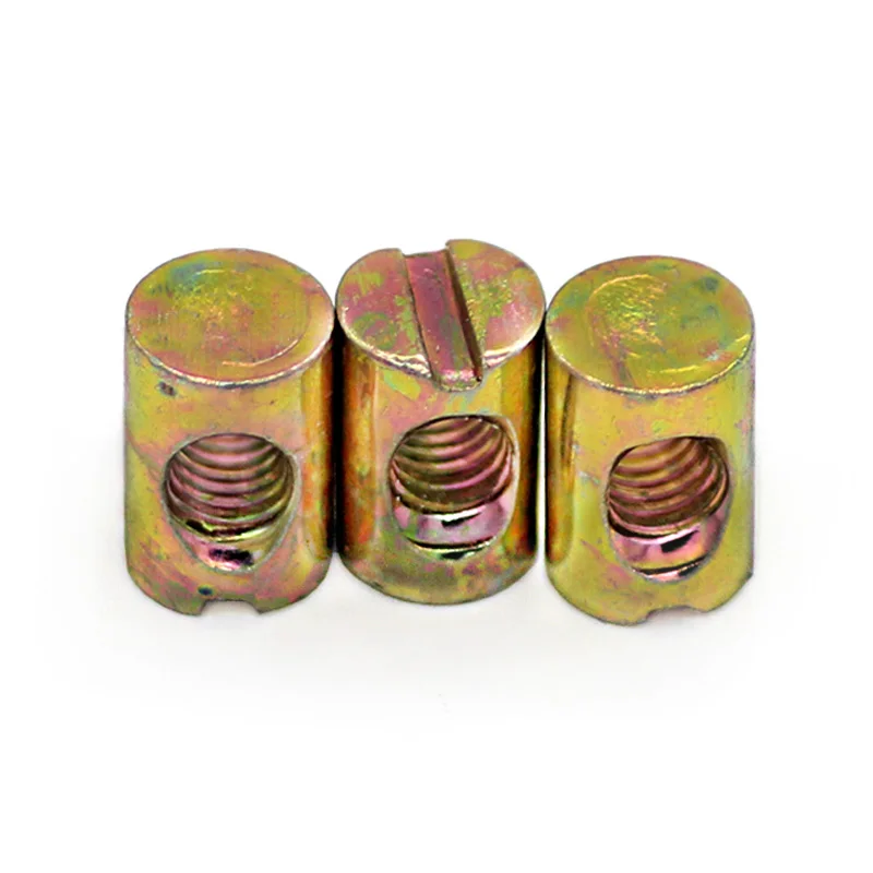 10 шт. M6 M8 баррель болты дюбель шлицевая мебельная гайка для кровати кроватки стулья HW195
