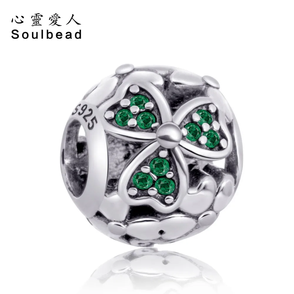 Soulbead Pandora Подвески серебряные 925 оригинальные бусины из серебра с искусственным