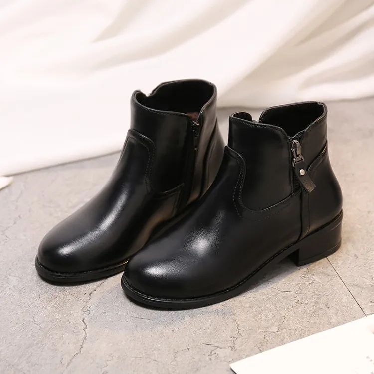 

Big Size 9 10 11-15 boots women shoes ankle boots for women ladies boots Side zipper tassel metal pendant