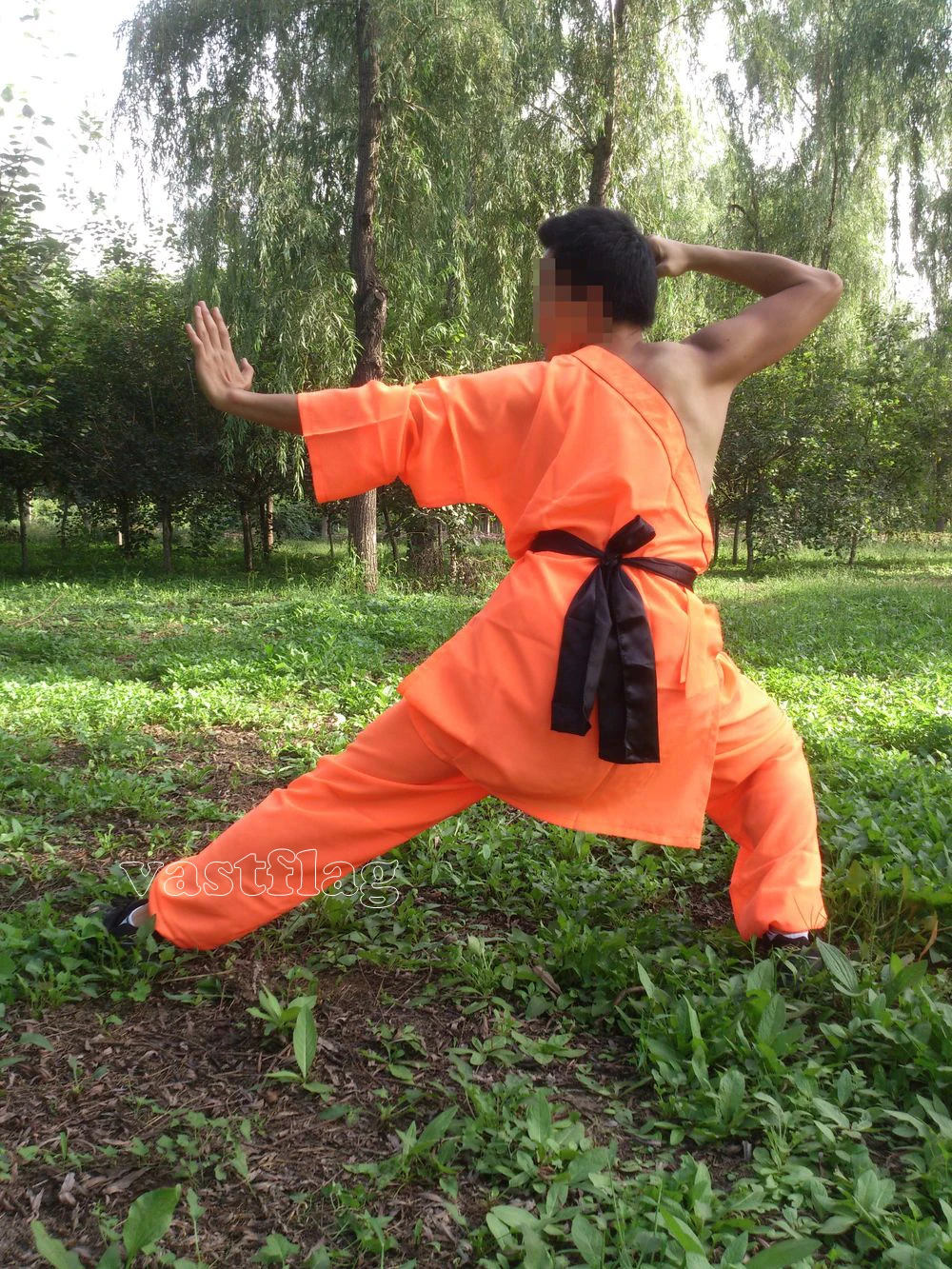 2 цвета унисекс детский и взрослый костюм Шаолинь с одним плечом одежда для