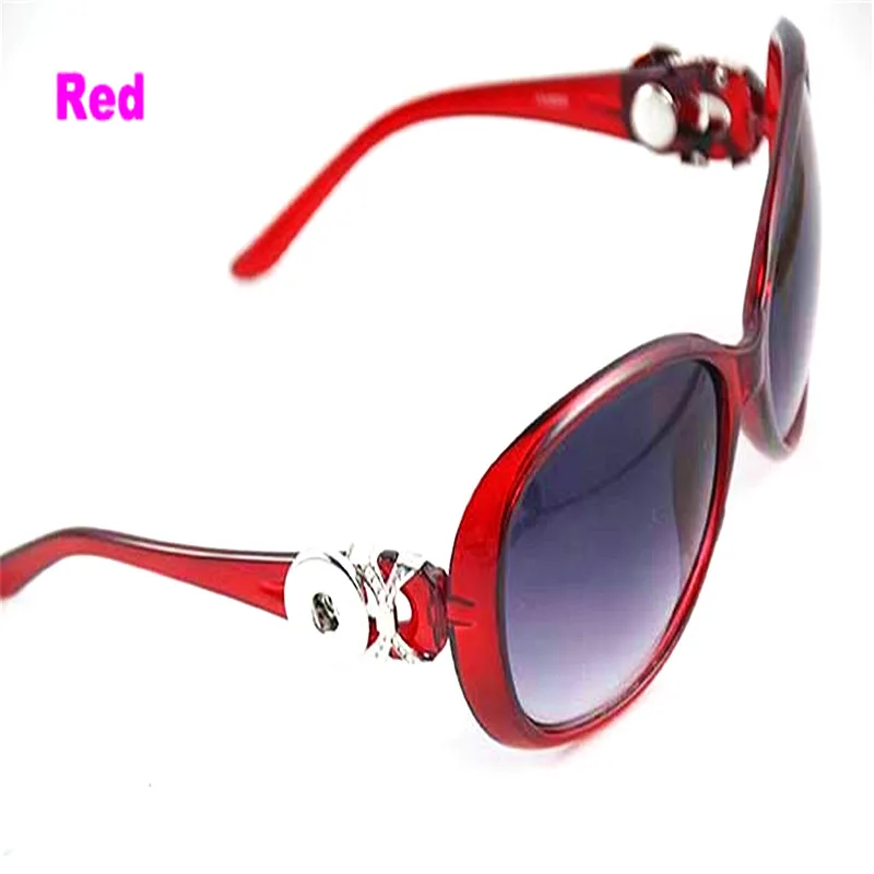 Страстный красный оснастки кнопки очки солнцезащитные подходят 18 мм защиты глаз