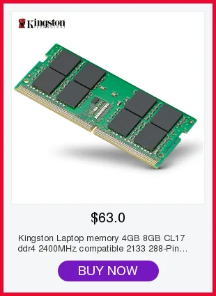 Kingston настольная Память DDR4 2400 МГц 4 ГБ 8 ГБ ПК ram Non-ECC CL17 1,2 V Unbuffered DIMM