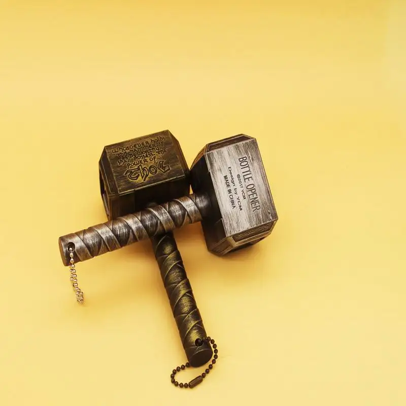 New fashion Beer Bottle Openers Wine Corkscrew Beverage Wrench Creative Thor Hammer Shaped For Dinner Party Bar tools | Дом и сад
