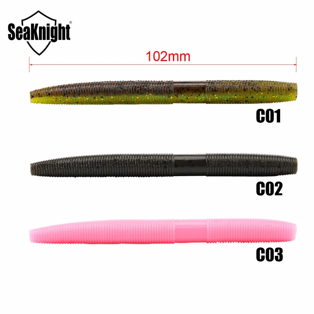 SeaKnight Мягкая приманка SL011 7 4 г дюйма 102 мм 6 шт. для ловли карпа Senko червь приманки