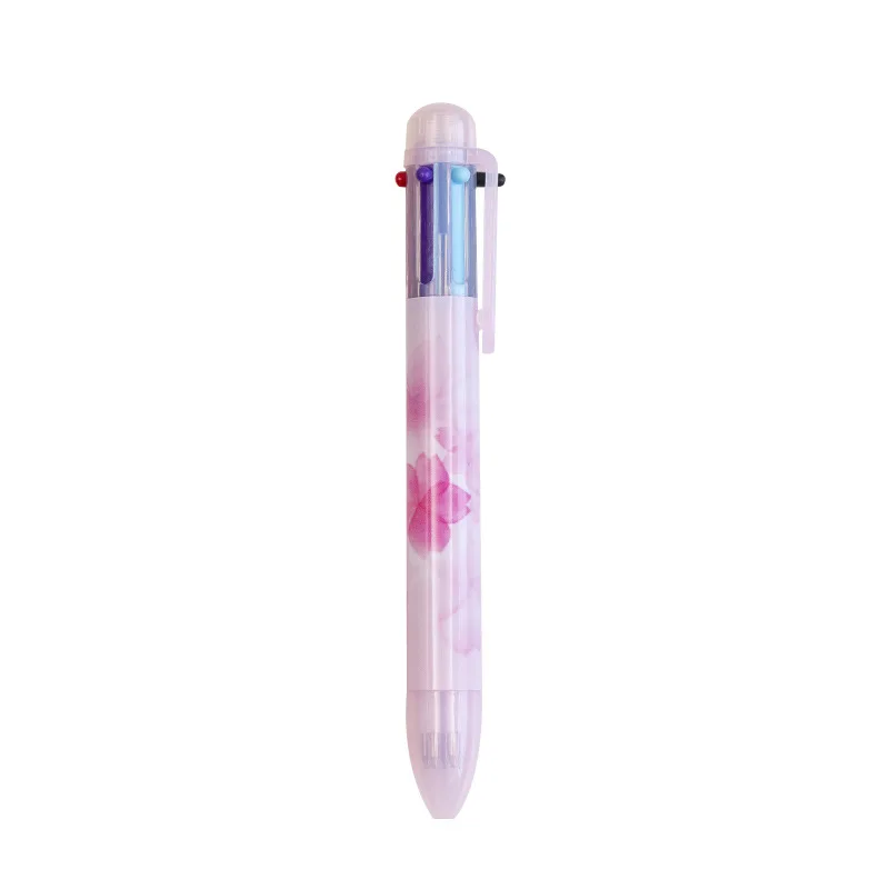 

36 pcs/1 lot Kawaii Ballpen 6 color Cute Cherry blossom Ballpoint Pens Pens School Stationery Writing Supplies Office Supplies