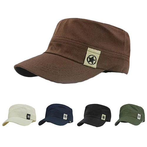 Мужская модная Регулируемая бейсбольная кепка с рисунком звезды плоская дышащая