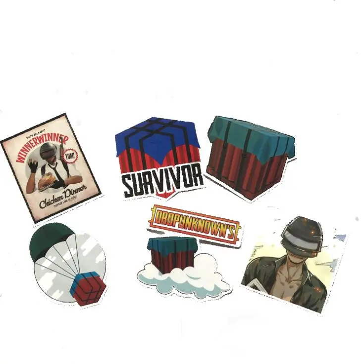 29 шт./лот Playerunknows PUBG игровые наклейки для автомобиля ноутбука багажа компьютера