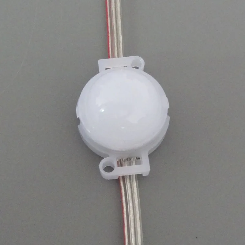 Светодиодный модуль WS2811 20 шт./струна 30 мм 12 В полноцветный rgb IP68 молочный 0 72 Вт