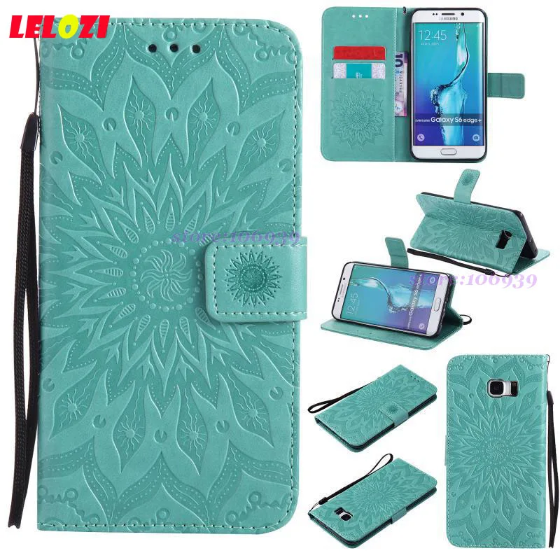 Lelozi кошелек Флип Ретро ТПУ Девушка Сумка Корпус для Samsung Galaxy galxy S6 Edge Plus 5.7 sm g928f