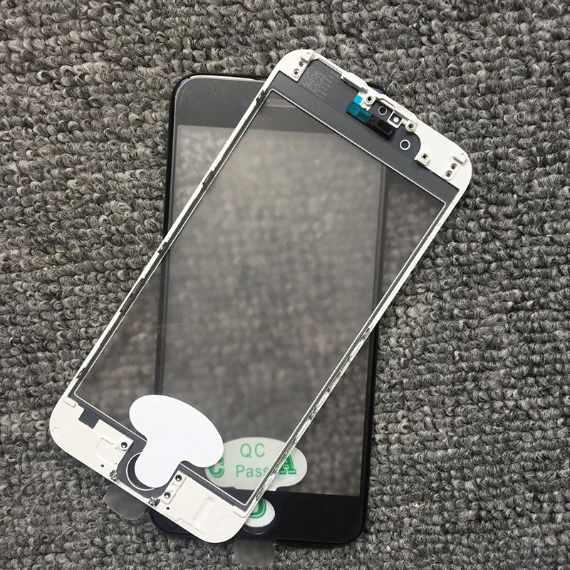 LOVAIN 10 шт. Высокое качество Переднее стекло+ ОСА пленка для Apple iPhone 5 6 6S 7 8 Plus lcd Outre сенсорный экран+ рама, изготовленная холодным прессованием рамка