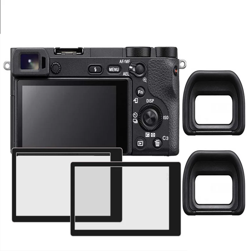 Защитная пленка для экрана и наглазник совместима с Sony DSLR Alpha A6500 комплект из