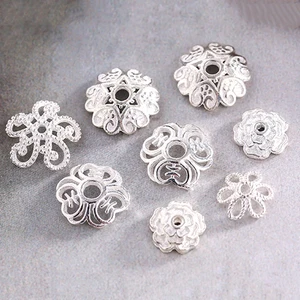 Колпачки из Стерлингового бисер серебряного цвета 925 пробы, 3x82x103x10 мм, колпачки для изготовления ожерелий, браслетов, бусин сделай сам